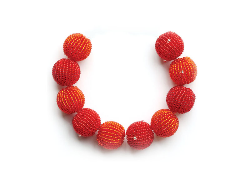 Bright red and orange Bright red and orange