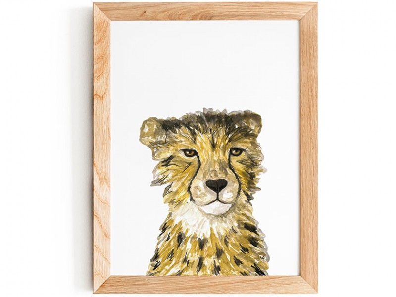 Water Colour Baby Cheetah Print 