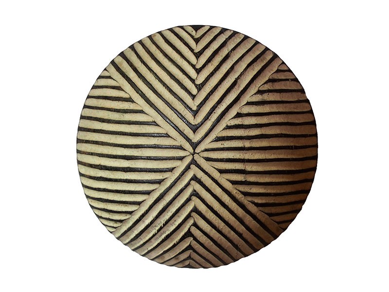 Small Carved Wood Shield - Triangle - 1