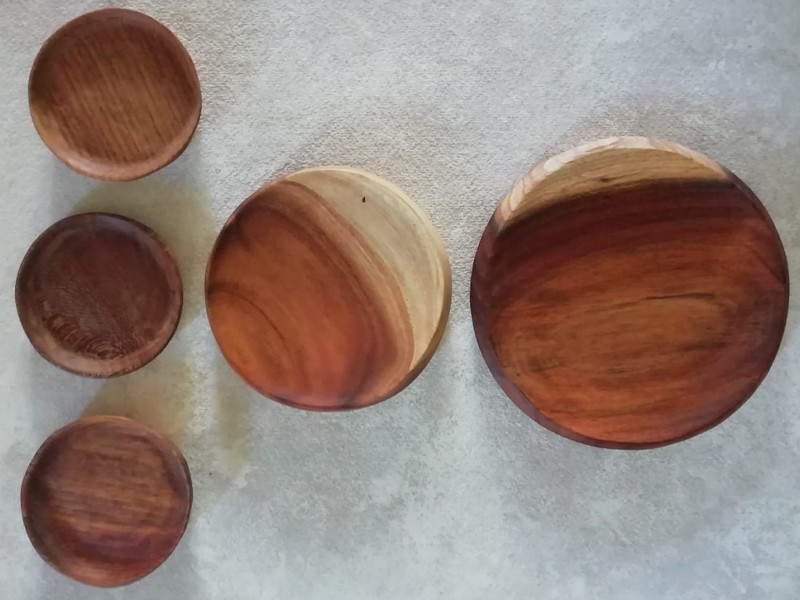 Round Wooden Bowl