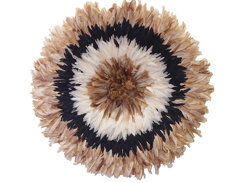 Juju Feather Hat Natural, Black, Ivory, Natural 80cm Juju Feather Hat Natural, Black, Ivory, Natural 80cm