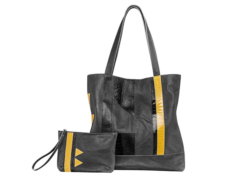 Sierra Tote - Black and Yellow