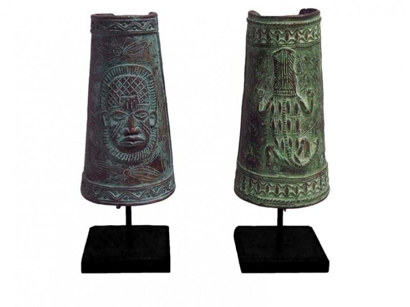 Benin Tall Bronze Cuff