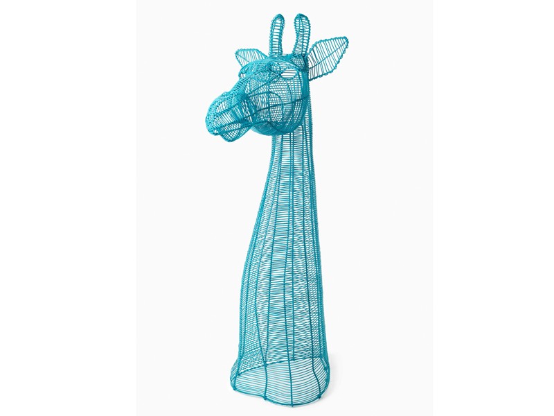 Turquoise Giraffe Bust