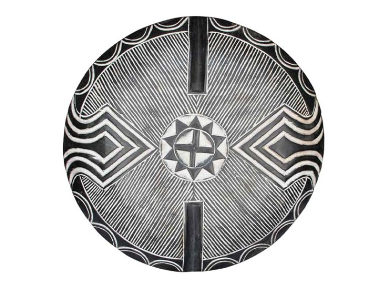 Bamileke Carved Wood Shield - 3