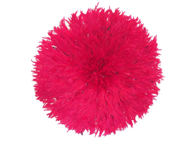Juju Feather Hat Fuschia Pink