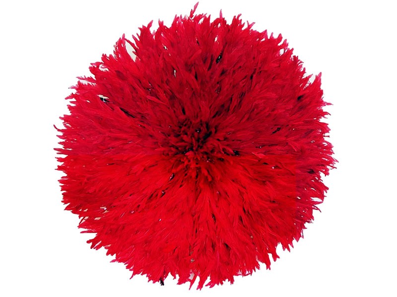 Juju Feather Hat Red