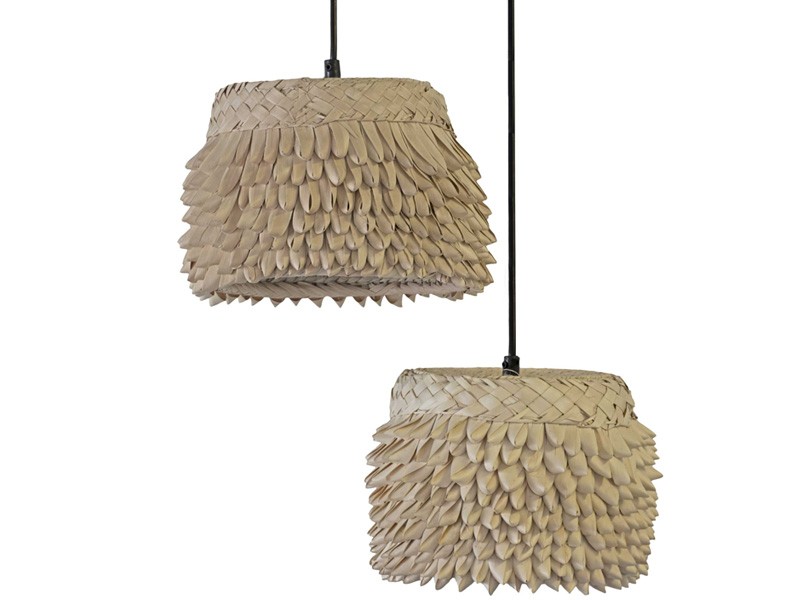 Binga Quill Lights – Handwoven Natural Pendant Lamps