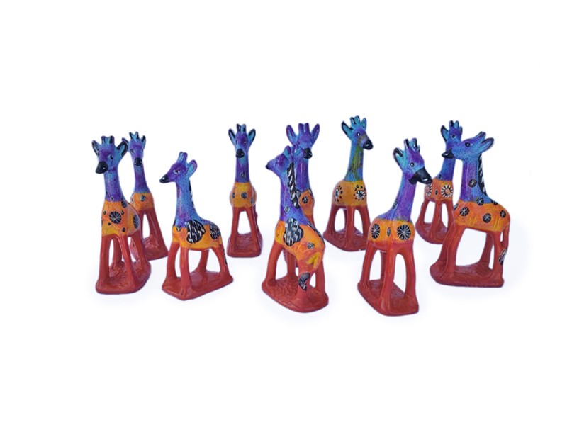 Multicolor Soap Stone Giraffe