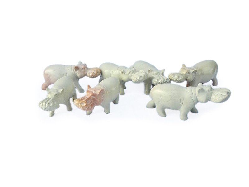 Natural Soap Stone Hippo