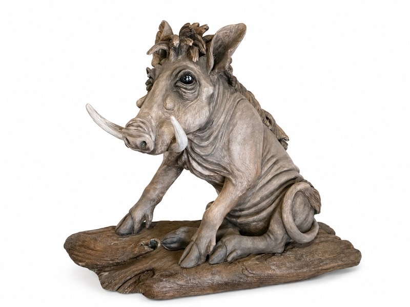 Ceramic Warthog Sculpture &mdash; Anne-Marie Rosenstein