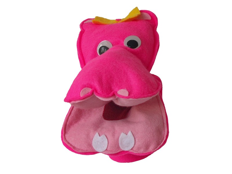 pink hippo front