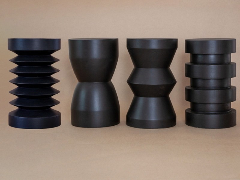 Turned Zig Zag Stool - grp