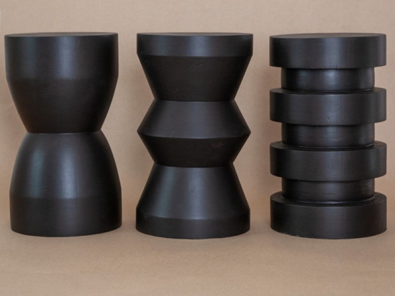 Turned hourglass stool